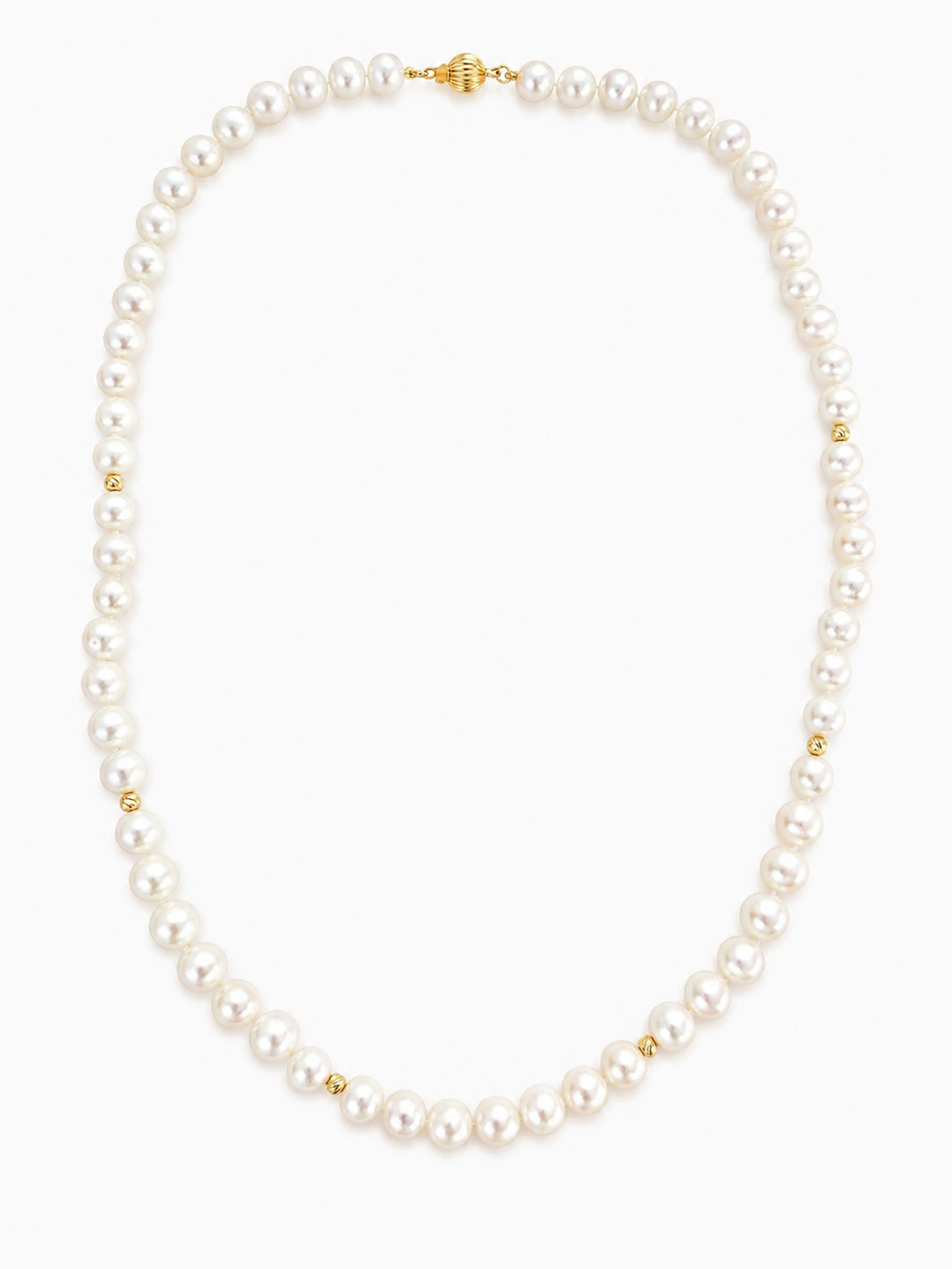 14k Gold Classic Pearl Necklace