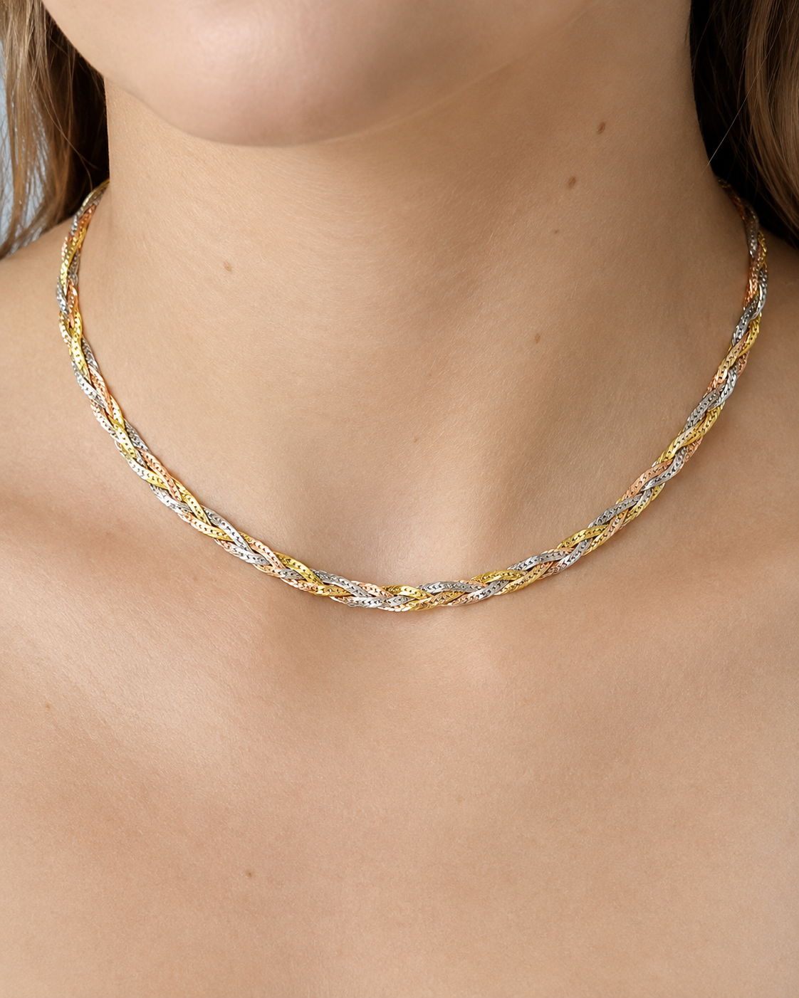 Tricolour Braided Chain