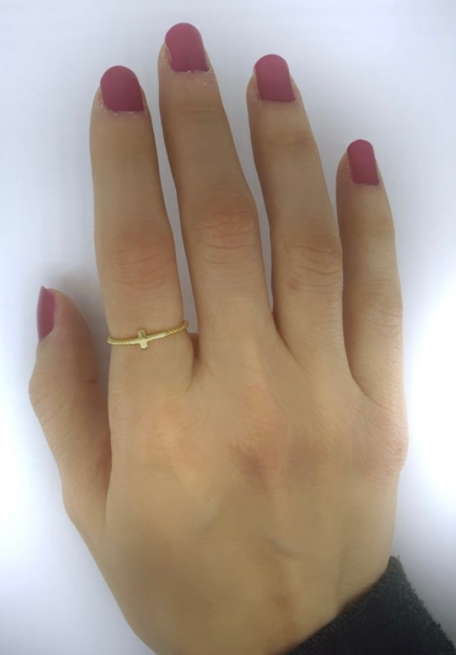 Tiny Cross Ring