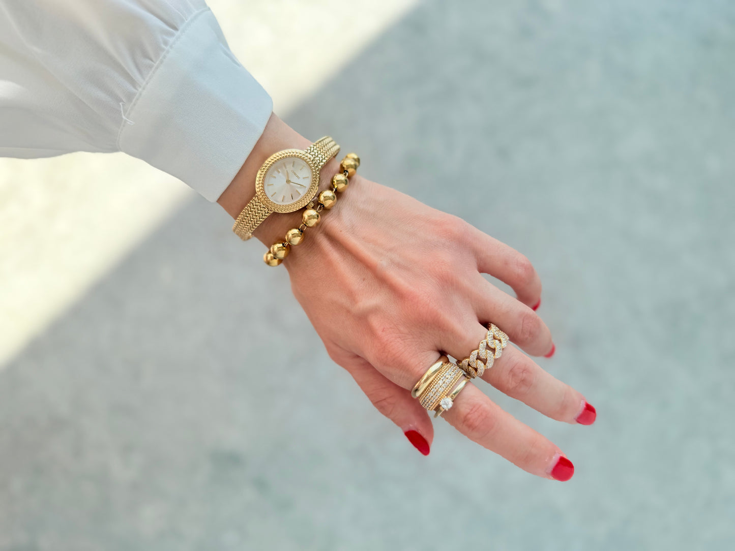 Cuban link ring