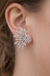 Radiant Sun Stud Cubic Zirconia Earrings