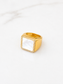 Celeste Mother of Pearl Signet Ring