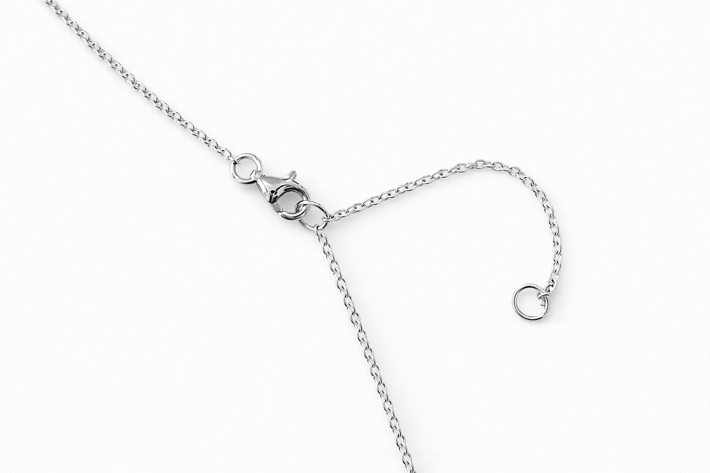 Circular Pavé Pendant Necklace with Cubic Zirconia – Sterling Silver