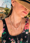 Freshwater Pearl Cross Necklace in 14K Gold