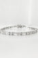 Diamond bracelet on a white background