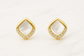 Ivory Glow Stud Earrings
