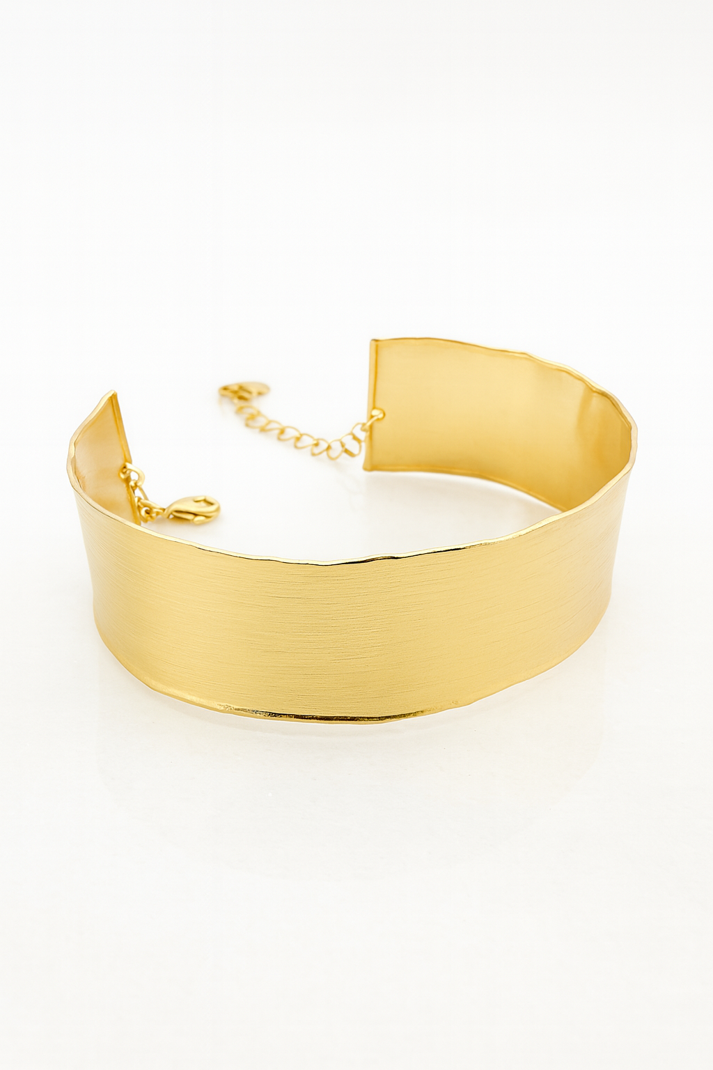 Gold Wide Cuff Bracelet