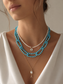 14k Gold Eye Freshwater Pearl Necklace