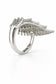 Radiant Fan Pavé Adjustable Cubic Zirconia Ring