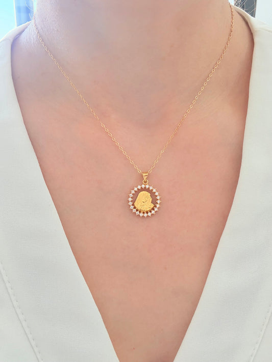 Virgin Mary Halo Pendant
