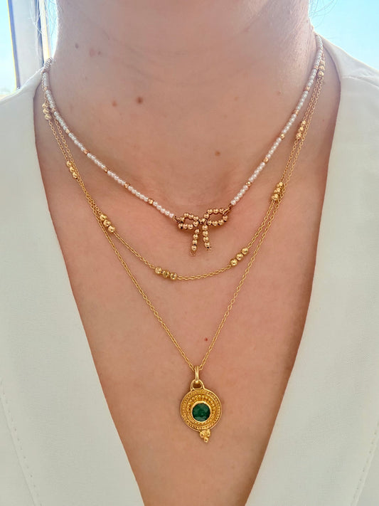 Green Orbit pendant (chain included)