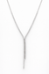 Y-Drop Pavé Necklace with Cubic Zirconia – Sterling Silver