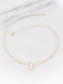 14k Gold Drop Pearl Necklace