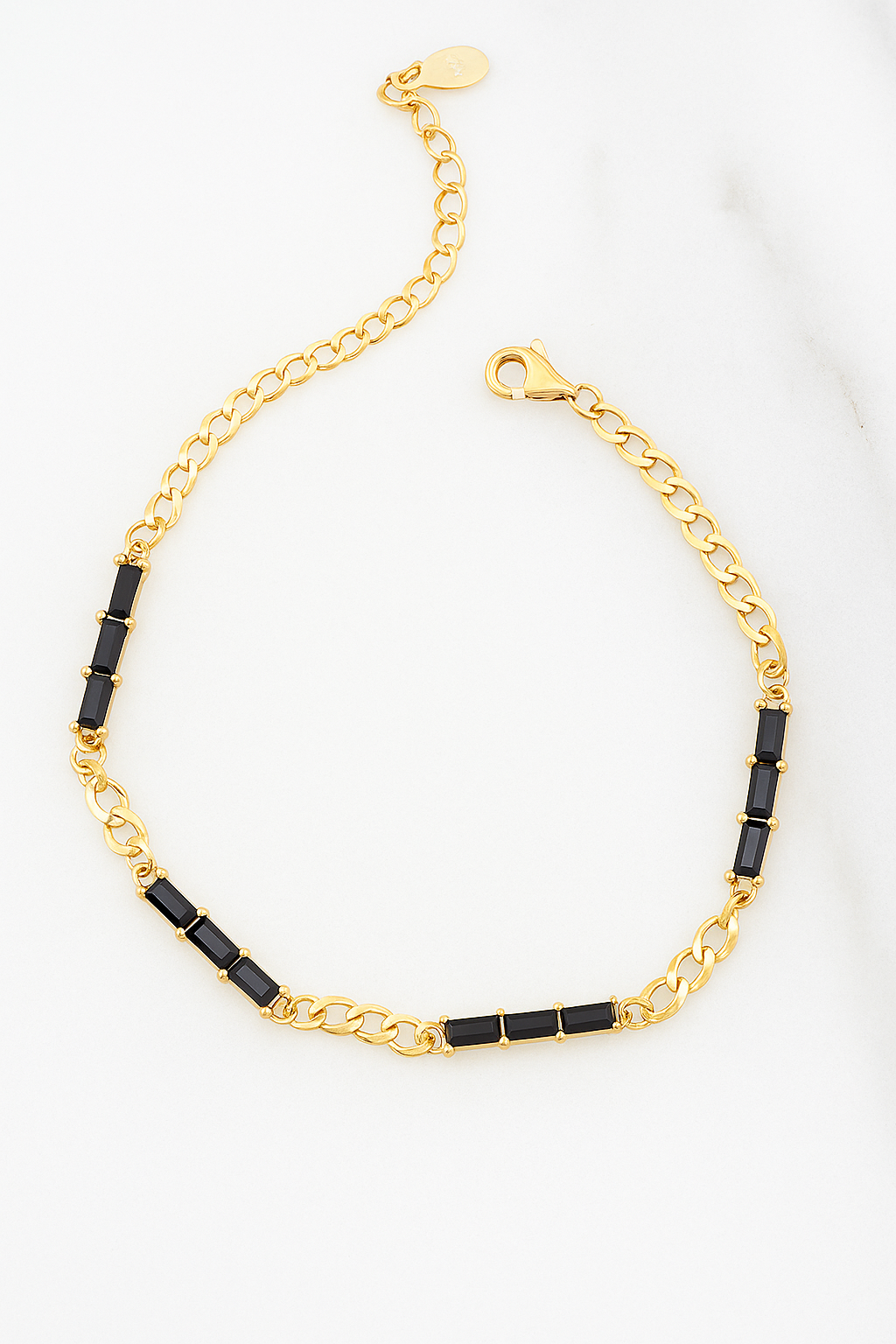 Long onyx bracelet