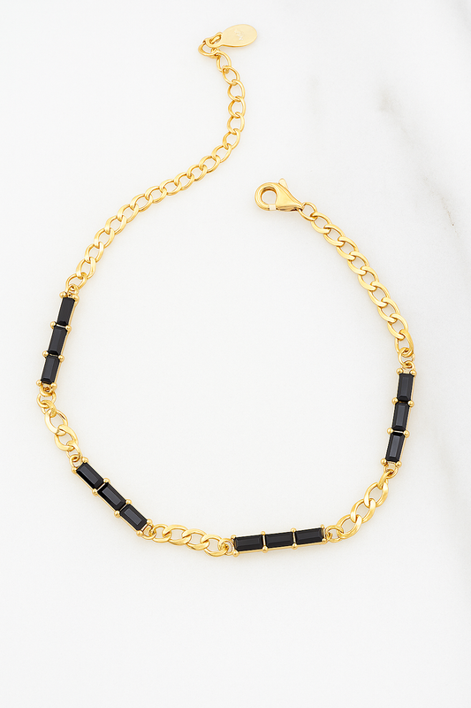 Long onyx bracelet