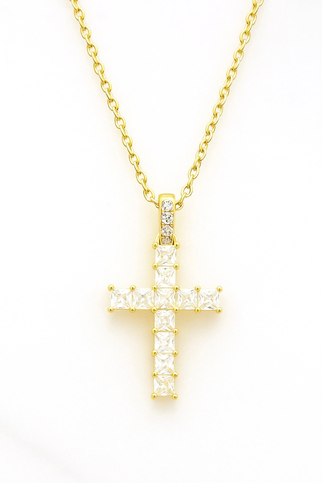 Princess-Cut Cross (chain included)