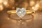 Big Heart Zirconia Solitaire Ring