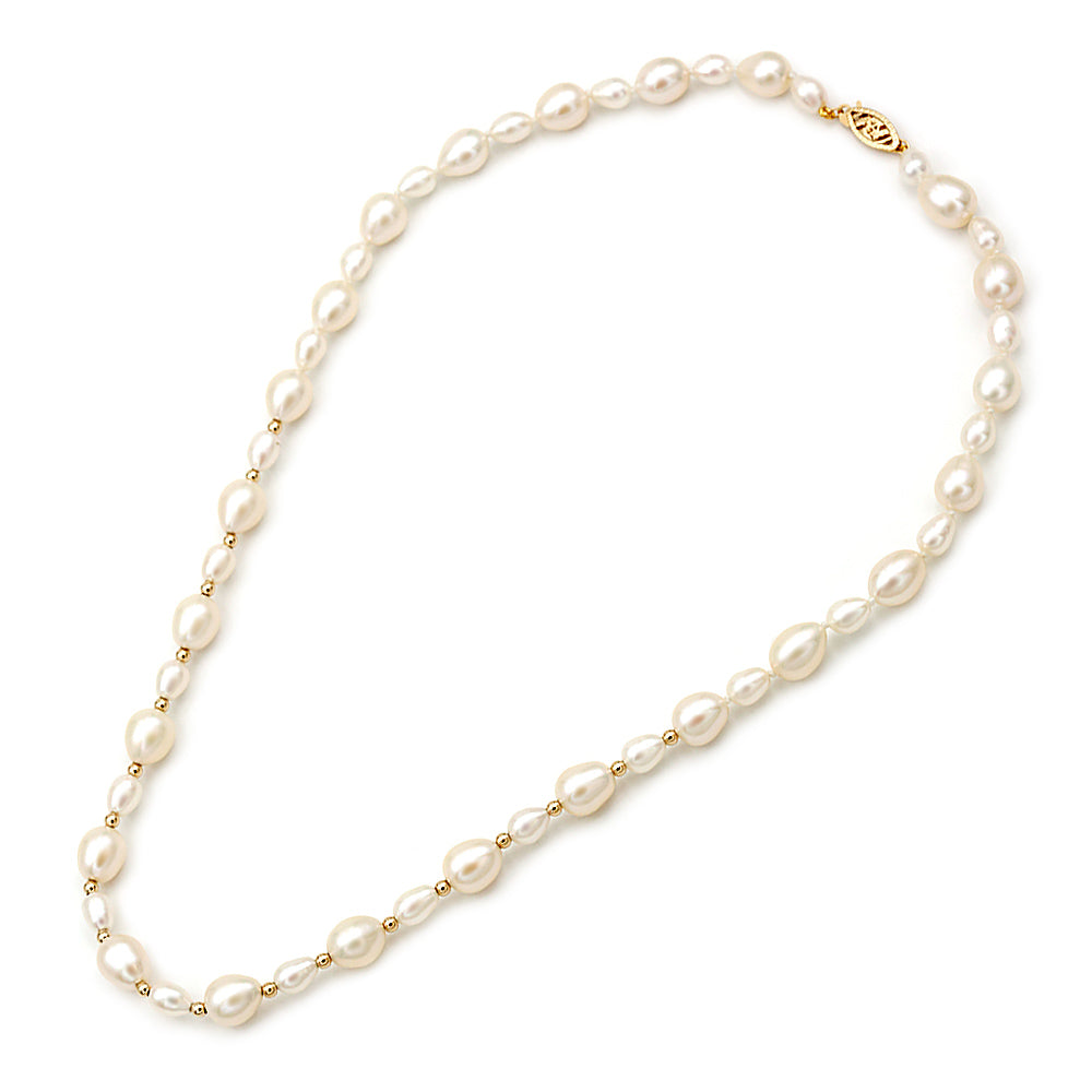 14k Gold Mediterranean Pearl Necklace