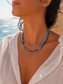 14K Gold & Natural Aquamarine Necklace