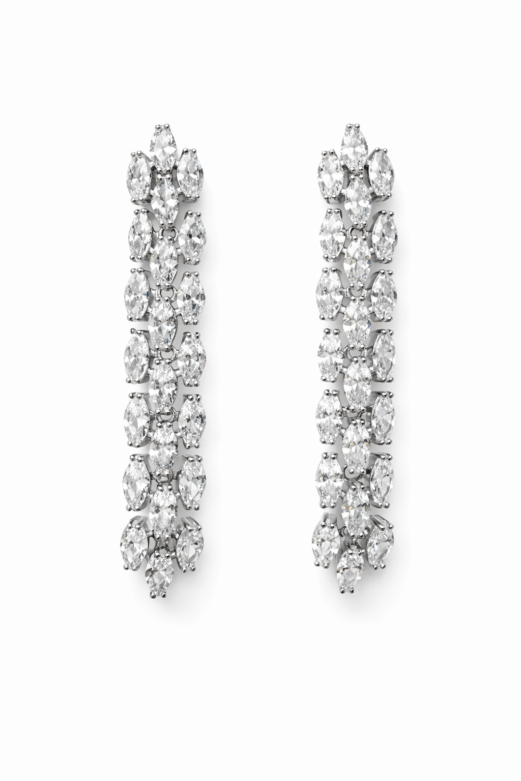 Marquise Cubic Zirconia Drop Earrings