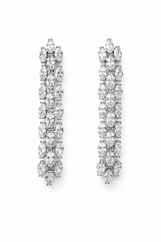 Marquise Cubic Zirconia Drop Earrings