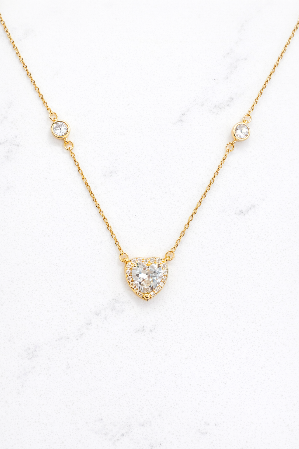 Radiant Heart Station Necklace