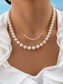 14k Gold Accent Pearl Necklace