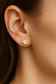 Golden Pisces Stud Earrings
