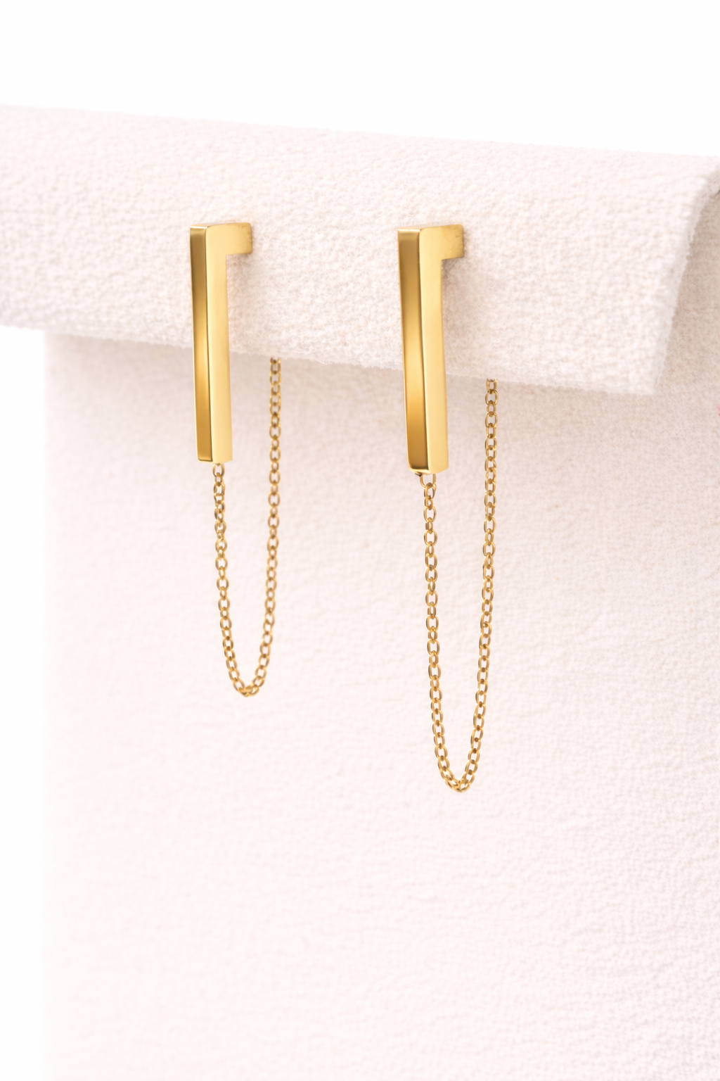 Bar Chain Drop Earrings