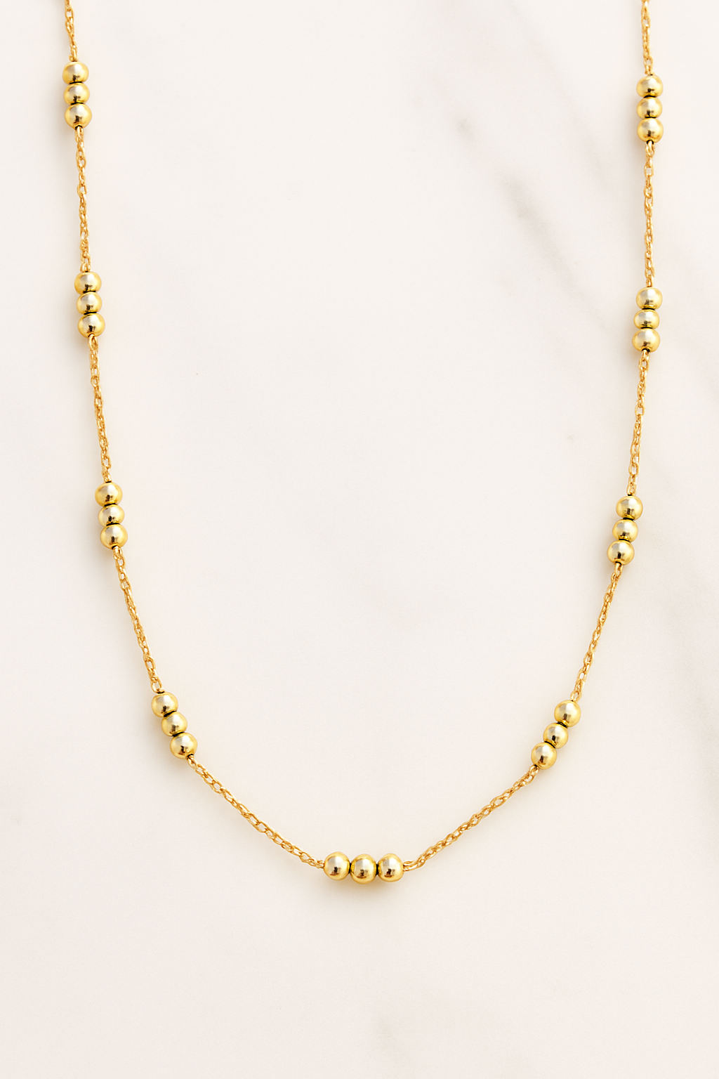 Gold Beaded Necklace