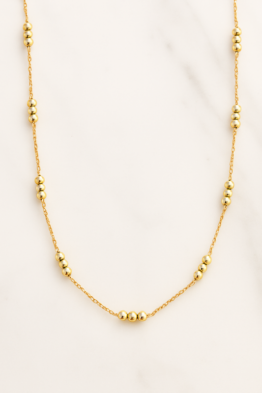 Gold Beaded Necklace
