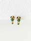 Emerald Snake Hoop Earrings