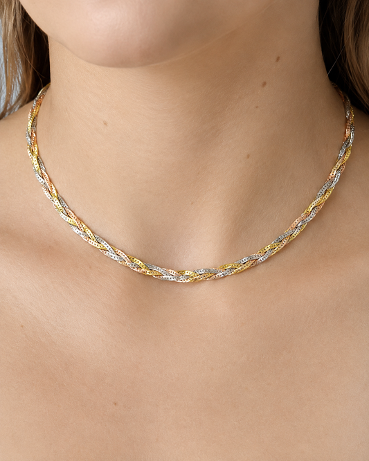 Tricolour Braided Chain