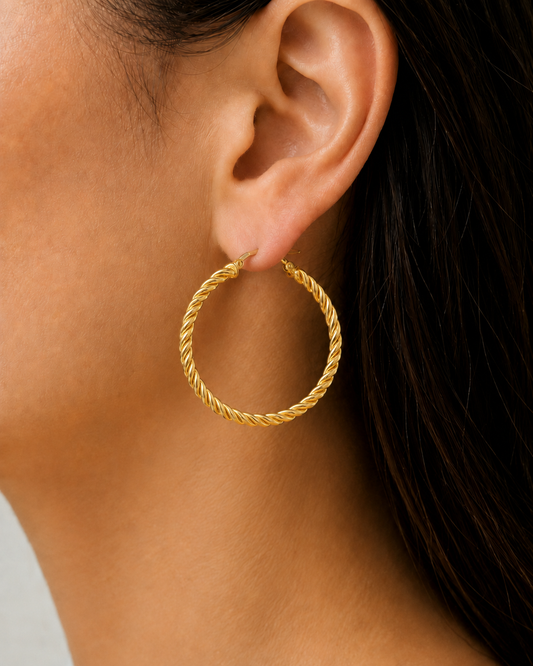 Twisted rope hoops