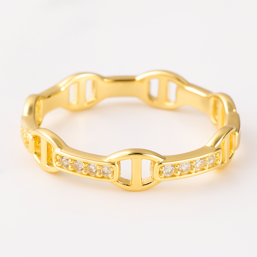 Buckle gold ring