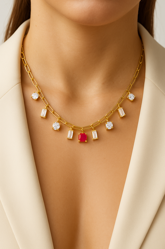 The Fuschia necklace