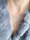 Five-Stone Halo Cubic Zirconia Necklace