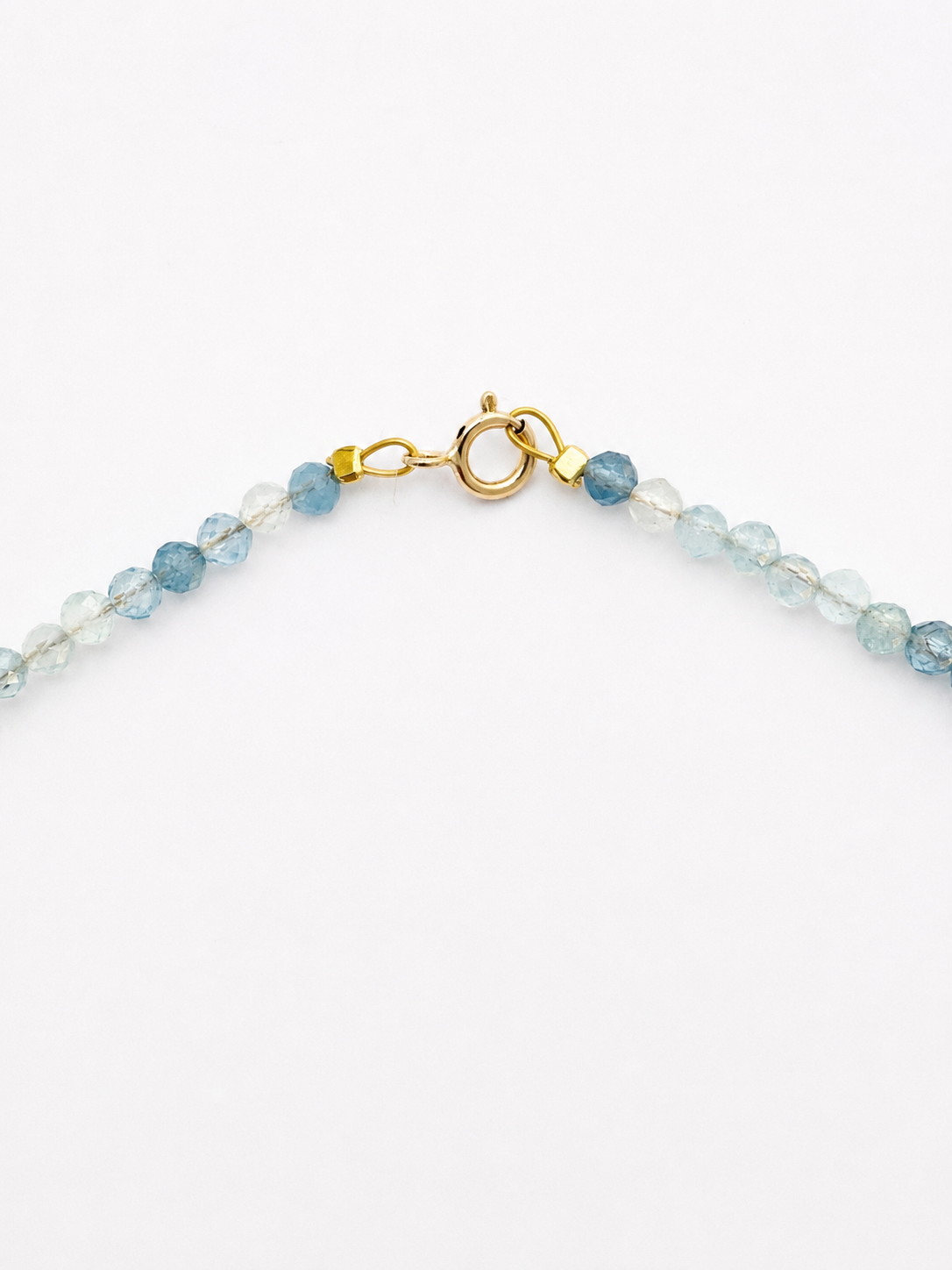 14K Gold & Natural Aquamarine Necklace