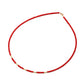 14k Gold Red Coral Beaded Necklace