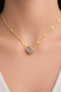 Multicolour Pavé Heart Necklace