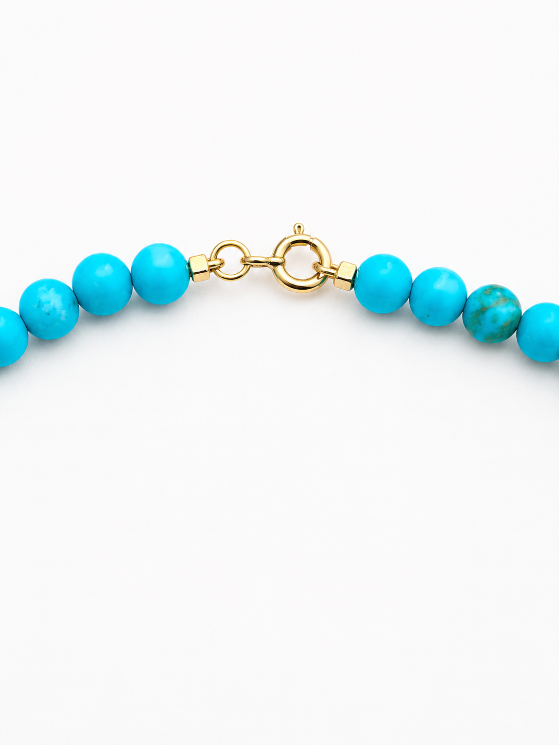 14K Gold & Natural Turquoise Drop Necklace