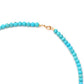 14k Gold Turquoise Necklace with Shiva Shell