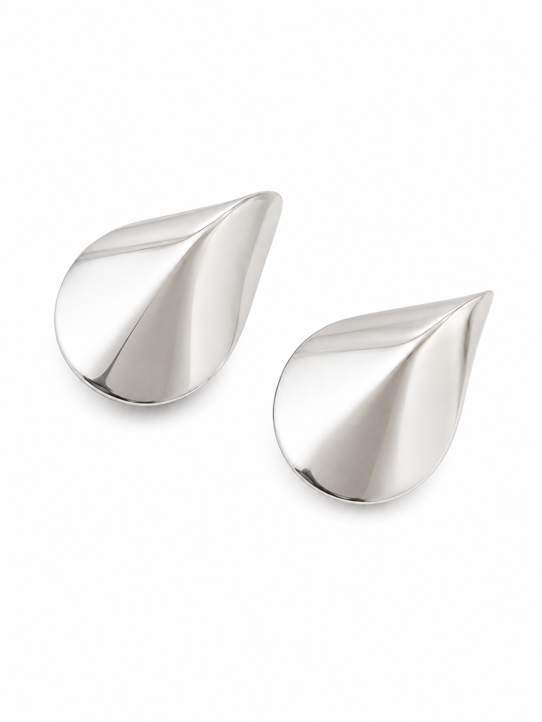 Sculpted Teardrop Stud Earrings