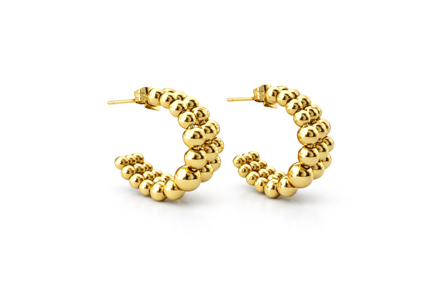 Beaded Hoop Earrings