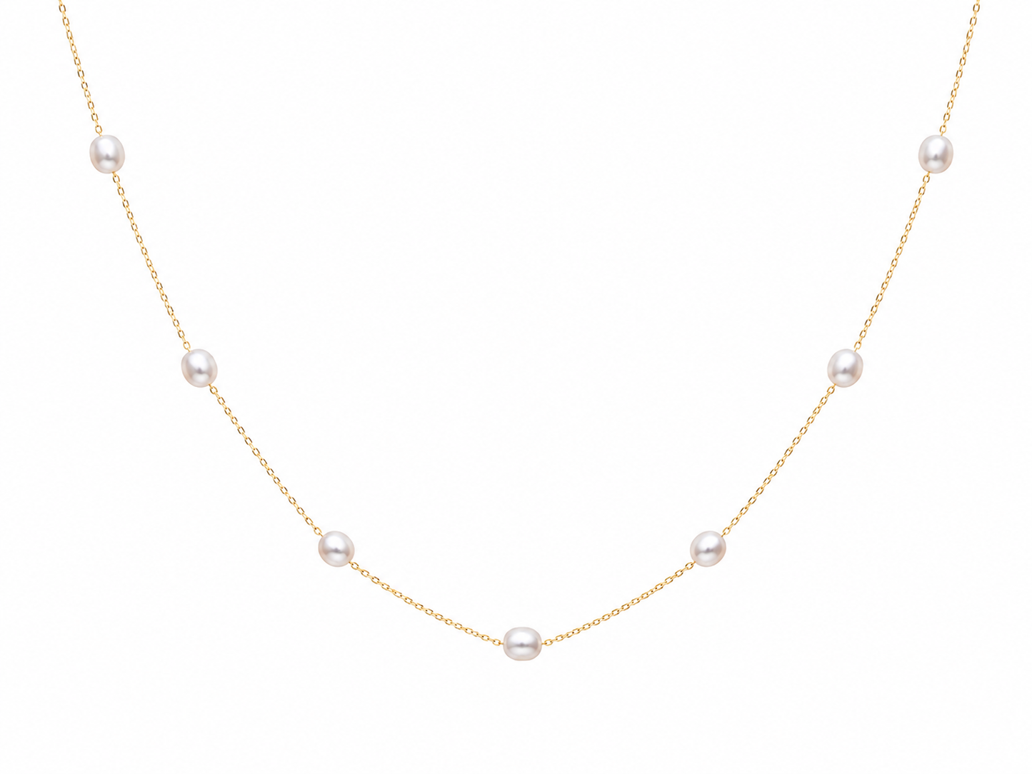 Pearl Station Necklace