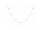 14k Gold Pearl Station Necklace