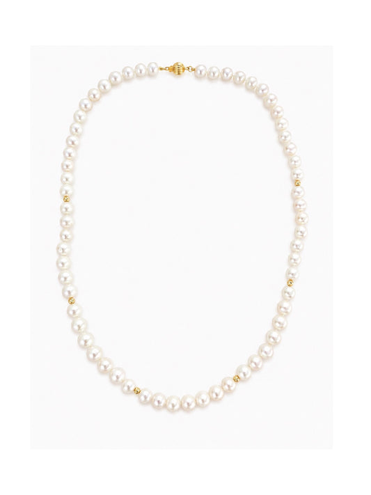 14k Gold Classic Pearl Necklace