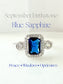 Sterling Silver Sapphire-Blue Rectangle Ring with Zircon Halo & Side Stones