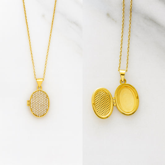 Golden Keepsake Locket