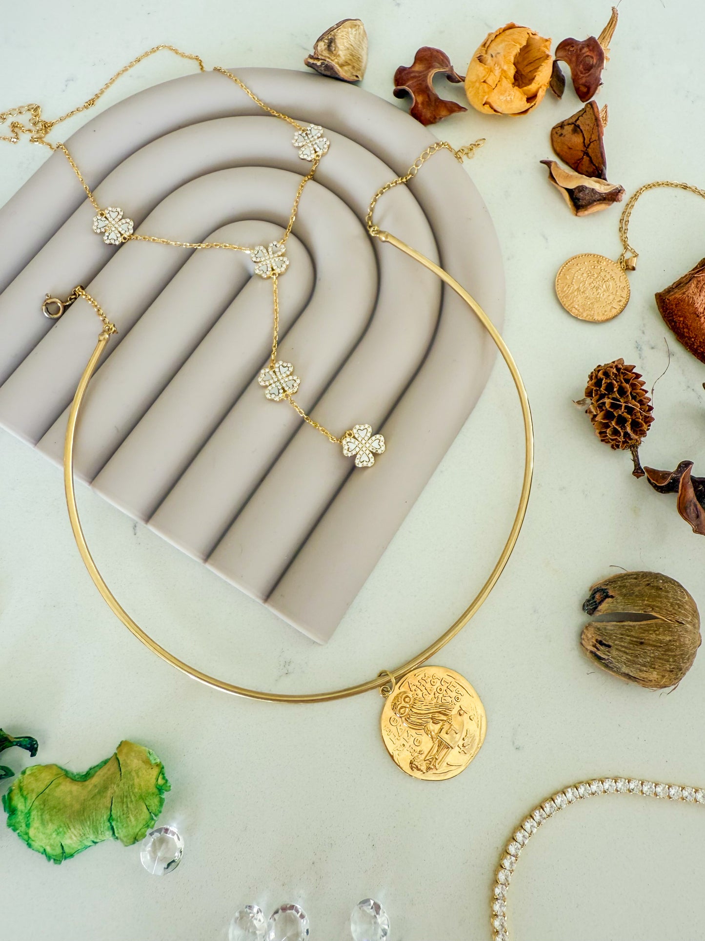 Gold Clover Necklace